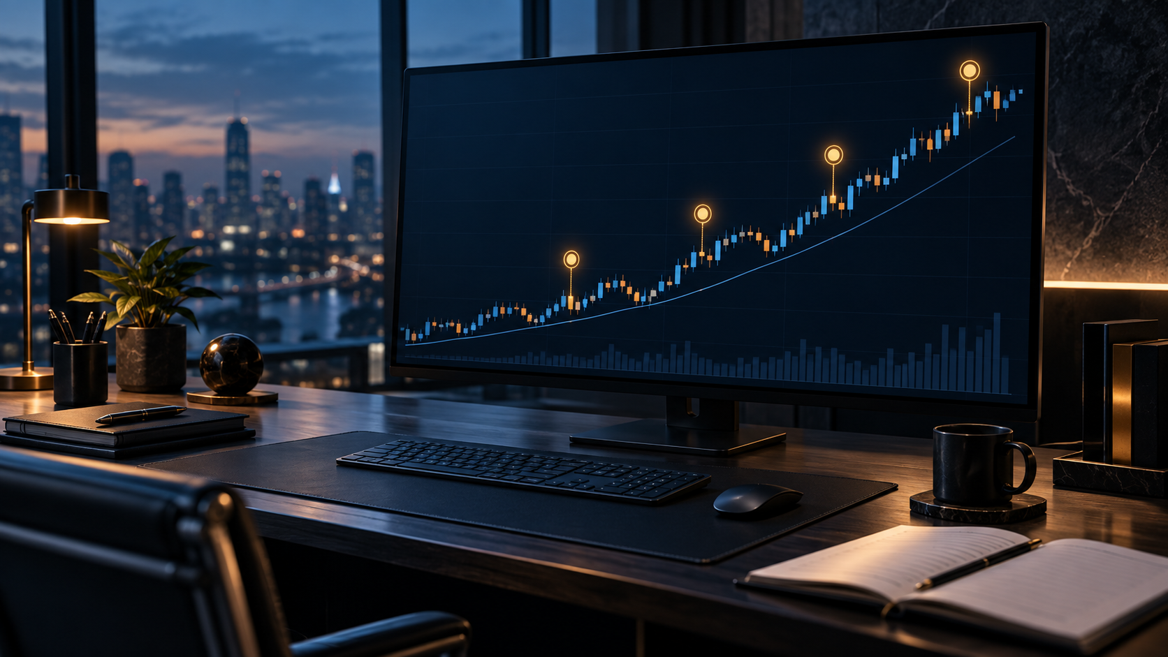 4つのトレードルールを整理するFX教材のイメージ